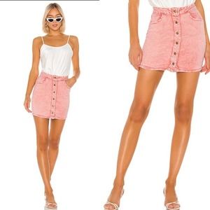NWT Revolve Superdown Dusty Rose Button down skirt